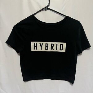 Hybrid Black and White Crop Top